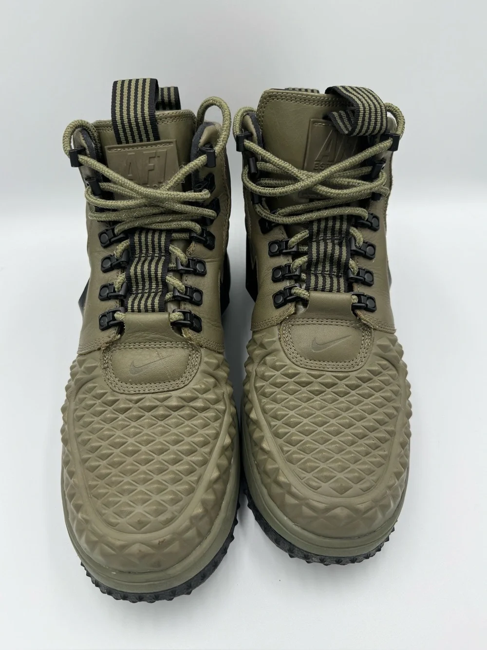 Nike Lunar Force 1 Duckboot, Men’s sz 8.5, Medium Olive Green/Black, 916682-202